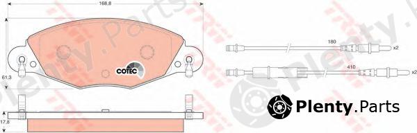  TRW part GDB1449 Brake Pad Set, disc brake