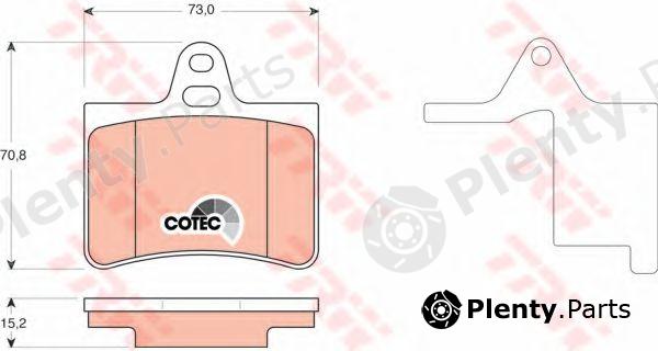  TRW part GDB1450 Brake Pad Set, disc brake