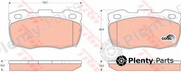  TRW part GDB1452 Brake Pad Set, disc brake
