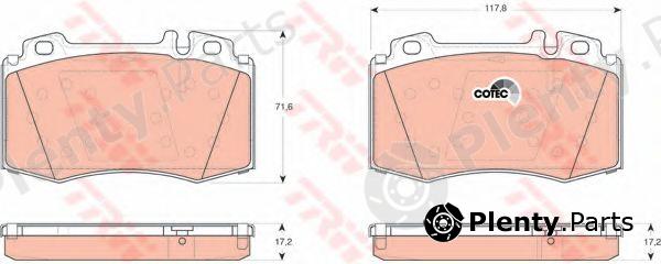  TRW part GDB1454 Brake Pad Set, disc brake