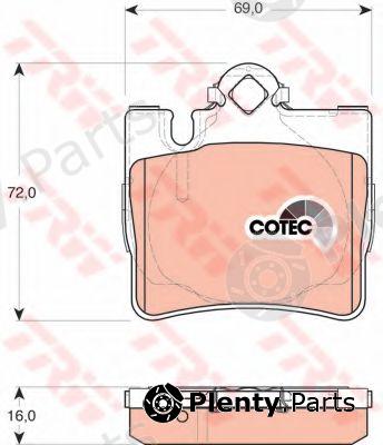  TRW part GDB1455 Brake Pad Set, disc brake