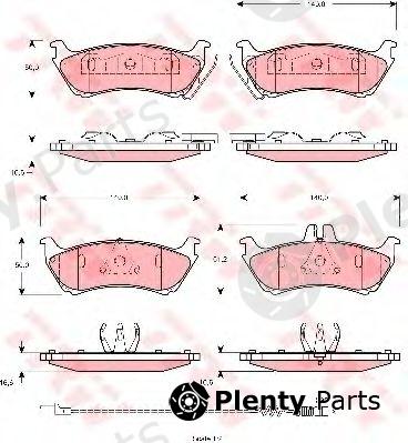  TRW part GDB1456 Brake Pad Set, disc brake