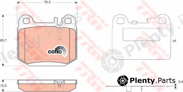  TRW part GDB1457 Brake Pad Set, disc brake