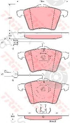  TRW part GDB1459 Brake Pad Set, disc brake