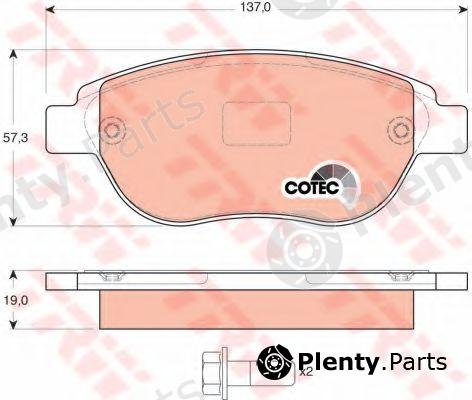  TRW part GDB1464 Brake Pad Set, disc brake