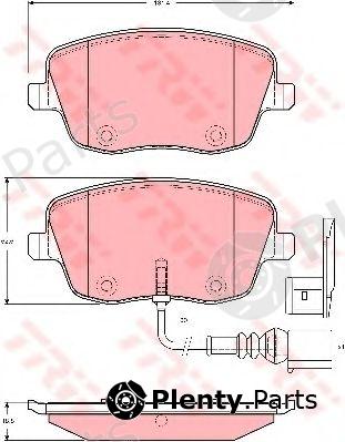  TRW part GDB1472 Brake Pad Set, disc brake