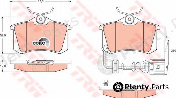  TRW part GDB1475 Brake Pad Set, disc brake