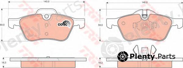  TRW part GDB1476 Brake Pad Set, disc brake