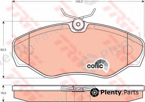  TRW part GDB1478 Brake Pad Set, disc brake