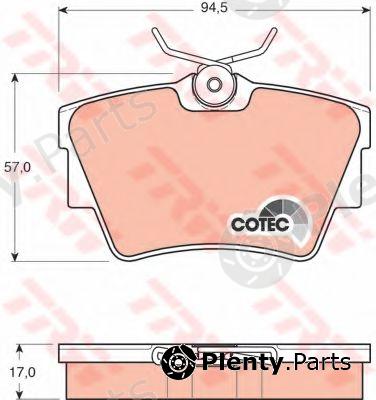  TRW part GDB1479 Brake Pad Set, disc brake