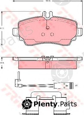  TRW part GDB1480 Brake Pad Set, disc brake