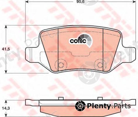  TRW part GDB1481 Brake Pad Set, disc brake