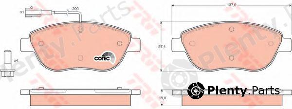  TRW part GDB1483 Brake Pad Set, disc brake