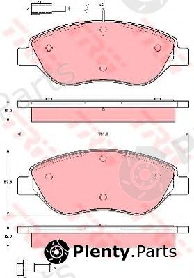  TRW part GDB1484 Brake Pad Set, disc brake