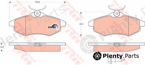  TRW part GDB1495 Brake Pad Set, disc brake