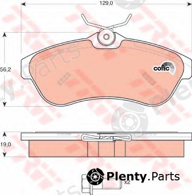  TRW part GDB1496 Brake Pad Set, disc brake