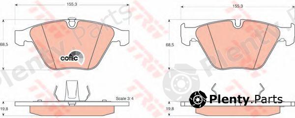  TRW part GDB1498 Brake Pad Set, disc brake