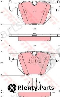  TRW part GDB1499 Brake Pad Set, disc brake