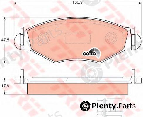  TRW part GDB1500 Brake Pad Set, disc brake