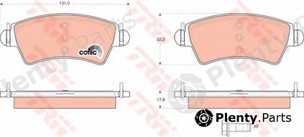  TRW part GDB1501 Brake Pad Set, disc brake