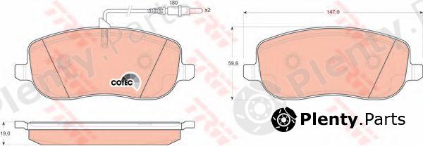  TRW part GDB1503 Brake Pad Set, disc brake