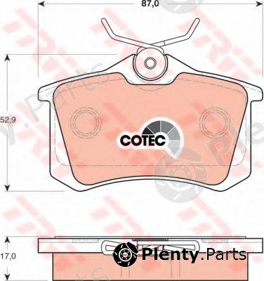  TRW part GDB1504 Brake Pad Set, disc brake
