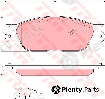  TRW part GDB1510 Brake Pad Set, disc brake