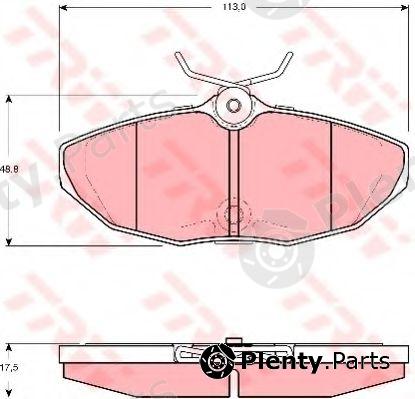  TRW part GDB1511 Brake Pad Set, disc brake