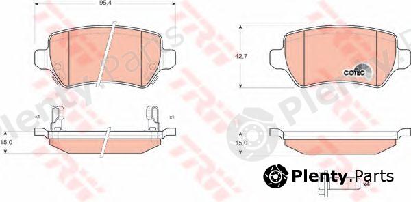  TRW part GDB1515 Brake Pad Set, disc brake