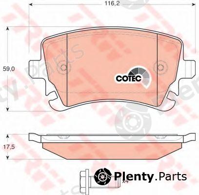  TRW part GDB1516 Brake Pad Set, disc brake