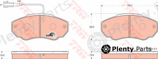  TRW part GDB1517 Brake Pad Set, disc brake