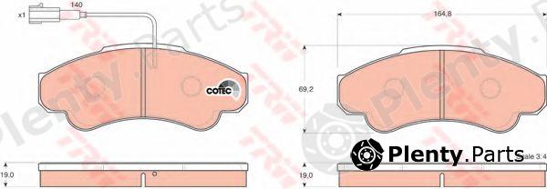  TRW part GDB1518 Brake Pad Set, disc brake