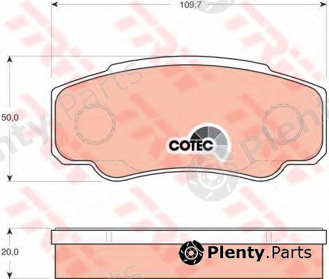  TRW part GDB1521 Brake Pad Set, disc brake
