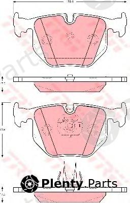  TRW part GDB1527 Brake Pad Set, disc brake