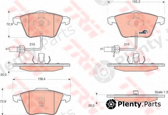  TRW part GDB1528 Brake Pad Set, disc brake