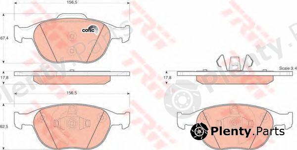  TRW part GDB1532 Brake Pad Set, disc brake