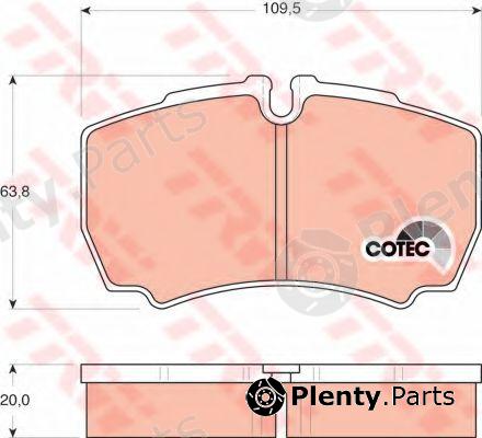  TRW part GDB1535 Brake Pad Set, disc brake