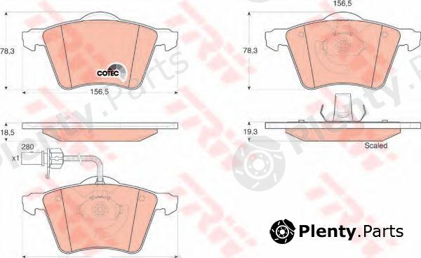  TRW part GDB1538 Brake Pad Set, disc brake