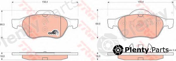  TRW part GDB1540 Brake Pad Set, disc brake