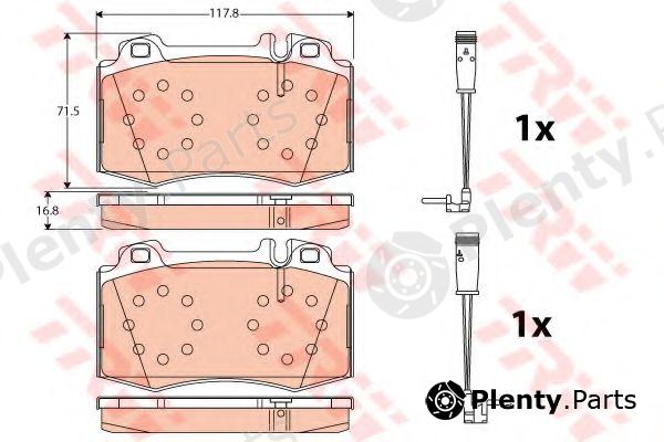  TRW part GDB1543 Brake Pad Set, disc brake