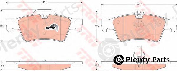  TRW part GDB1546 Brake Pad Set, disc brake