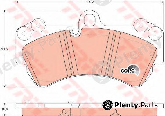  TRW part GDB1547 Brake Pad Set, disc brake