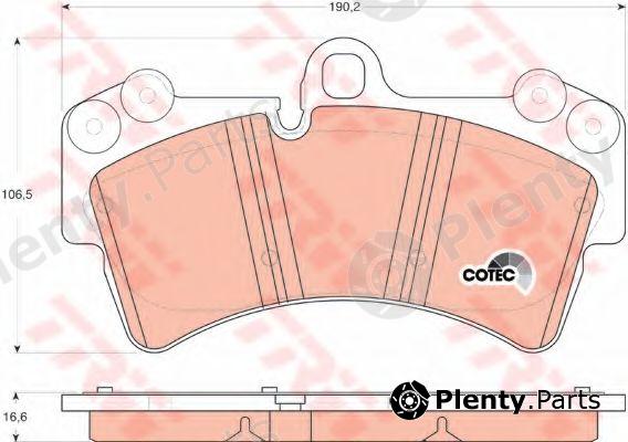  TRW part GDB1548 Brake Pad Set, disc brake
