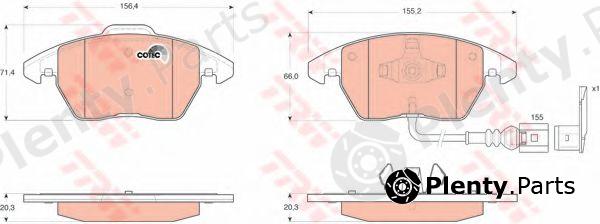  TRW part GDB1550 Brake Pad Set, disc brake