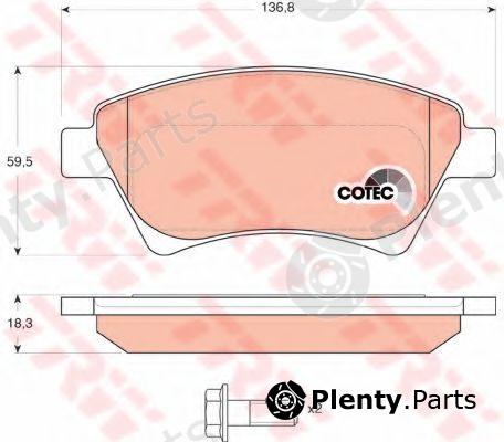  TRW part GDB1552 Brake Pad Set, disc brake