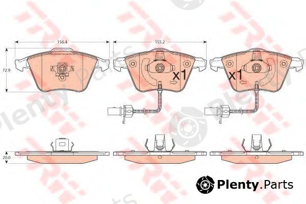  TRW part GDB1554 Brake Pad Set, disc brake