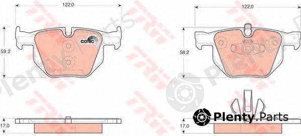  TRW part GDB1560 Brake Pad Set, disc brake