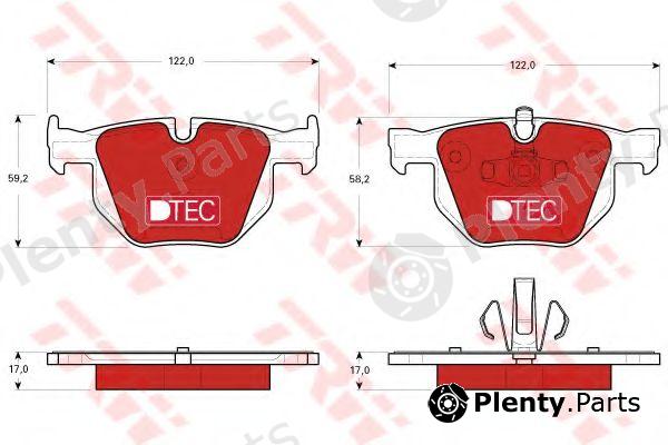  TRW part GDB1560DTE Brake Pad Set, disc brake