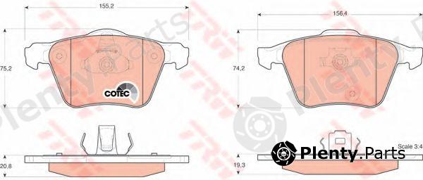  TRW part GDB1565 Brake Pad Set, disc brake