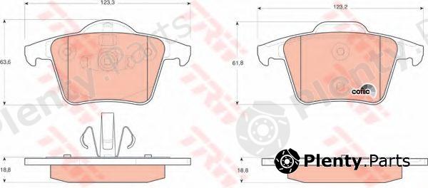  TRW part GDB1566 Brake Pad Set, disc brake